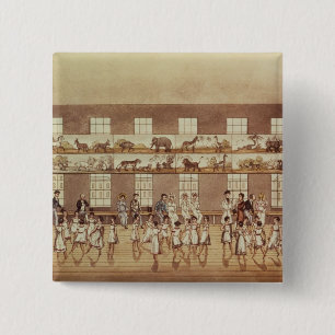 Mr Owen's Institution, New Lanark (Quadrille Danci 15 Cm Square Badge