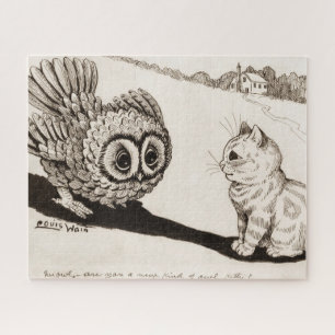 Mr. Owl - Are You a New Kind of Owl, Kitty? Jigsaw Puzzle