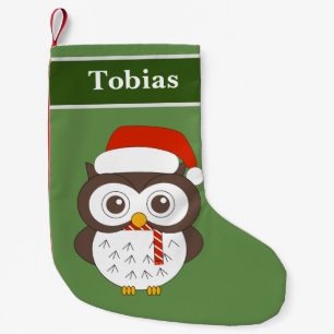 Mr Owl Christmas Special Small Christmas Stocking