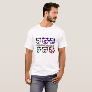 Mr Panda Cute Minimal Design T-Shirt