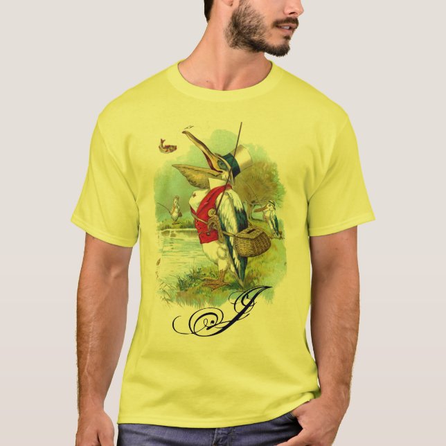 MR PELICAN FISHING MONOGRAM T-Shirt (Front)