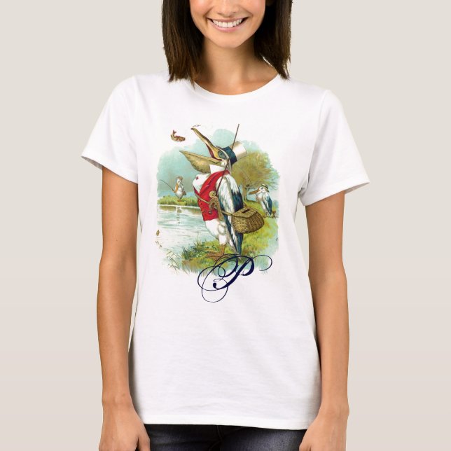 MR PELICAN FISHING MONOGRAM T-Shirt (Front)