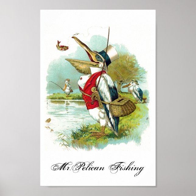 MR PELICAN FISHING POSTER (Front)