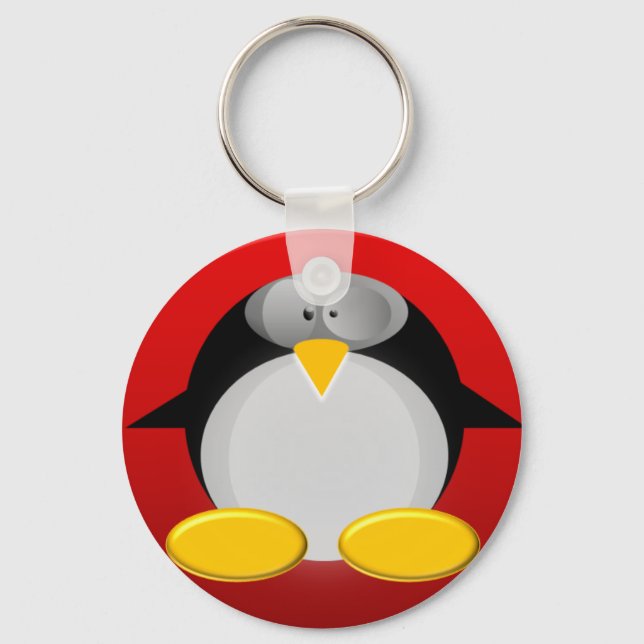 Mr. Penguin has your keys Key Ring (Front)