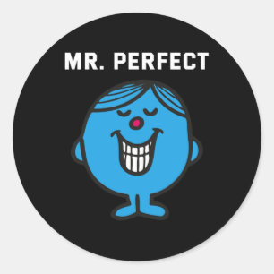 Mr Perfect Classic Round Sticker