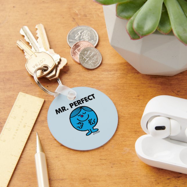 Mr. Perfect | Quietly Content Key Ring (Desk)
