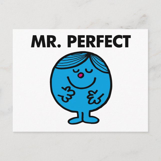 Mr. Perfect | Quietly Content Postcard (Front)