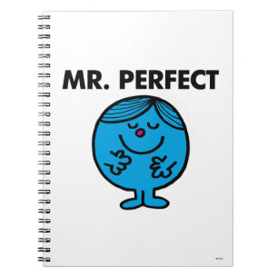 Mr. Perfect Quietly Content Spiral Notebook