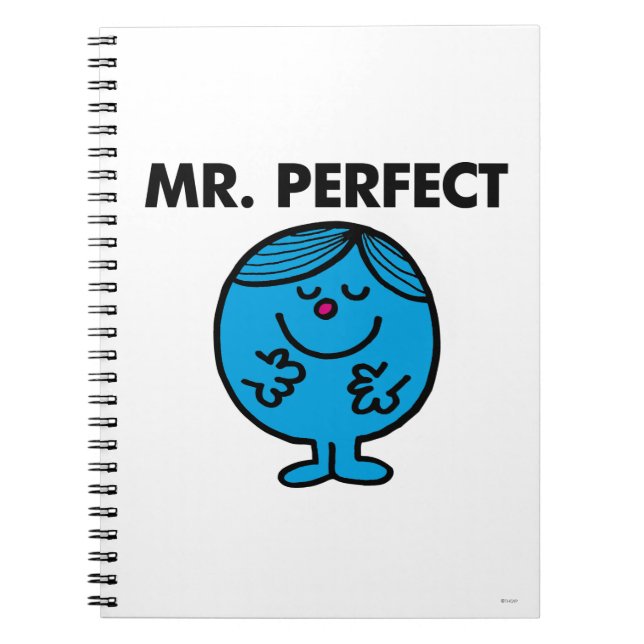 Mr. Perfect | Quietly Content Spiral Notebook (Front)