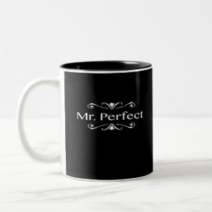 Mr. Perfect Two-Tone Coffee Mug