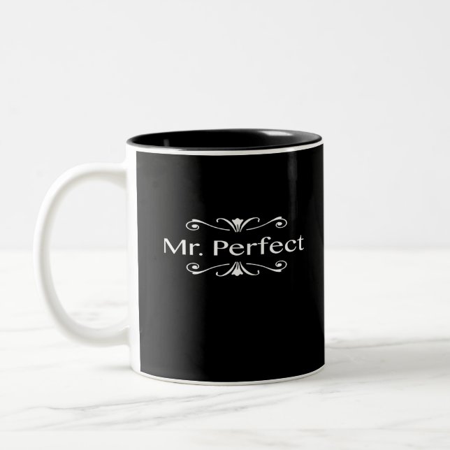 Mr. Perfect Two-Tone Coffee Mug (Left)