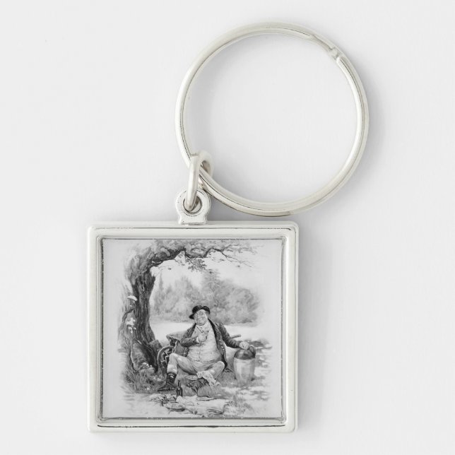 Mr Pickwick, from 'Charles Dickens: A Gossip about Key Ring (Front)