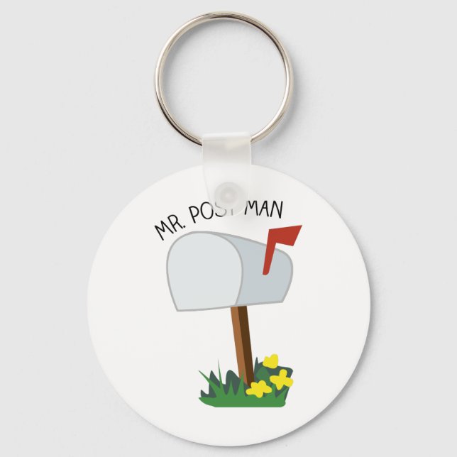Mr, Post Man Key Ring (Front)