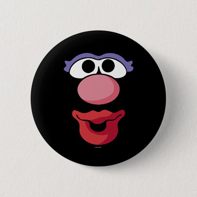 Mr. Potato Head Halloween Mrs. Potato Head Big Fac 6 Cm Round Badge (Front)
