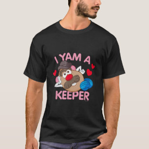 Mr Potato Head Valentines Day I Yam A Keeper Heart T-Shirt