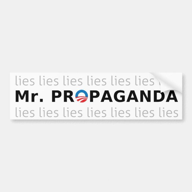 Mr. Propaganda Bumper Sticker (Front)