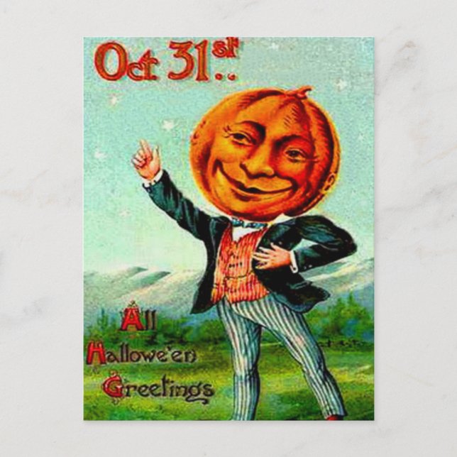 Mr Pumpkin Postcard (Front)