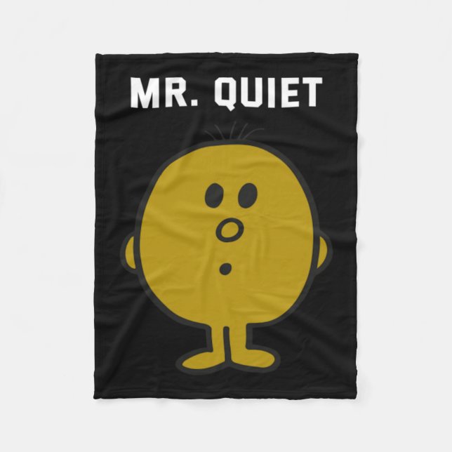 Mr Quiet Design Fleece Blanket (Front)