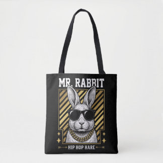 Mr Rabbit Hip Hop Hare Tote Bag
