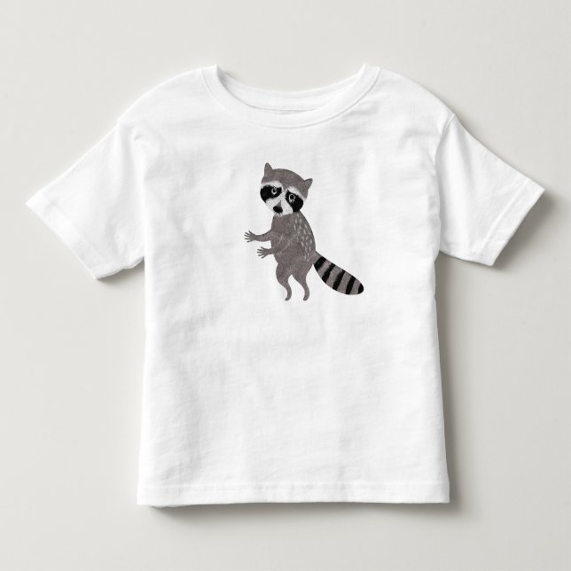 Mr. Racoon Fun Kids Tshirt (Front)