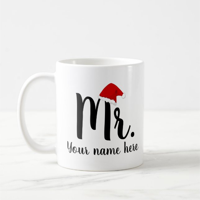 Mr. Red Santa  Coffee Mug (Left)