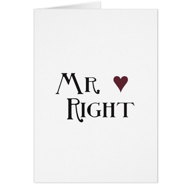 Mr. right (Front)