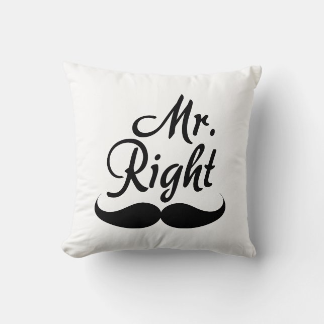 Mr. Right Cushion (Front)