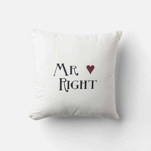 Mr. right cushion (Front)