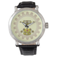 Mr. Robot with Steampunk Gear Heart