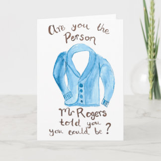 Mr. Rogers Sweater Greeting Card