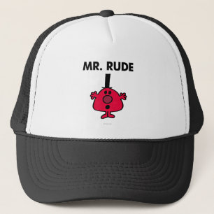 Mr. Rude Red-Faced Anger Trucker Hat