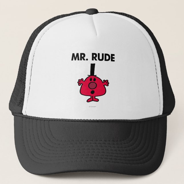 Mr. Rude | Red-Faced Anger Trucker Hat (Front)