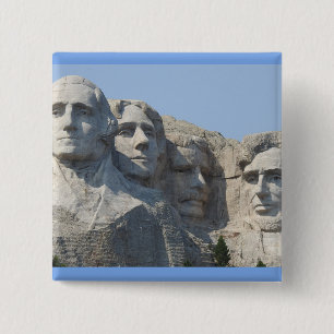 Mr. Rushmore 15 Cm Square Badge