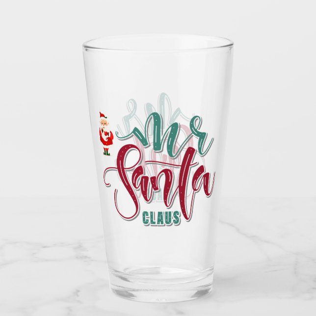 Mr. Santa Claus  Glass (Front)