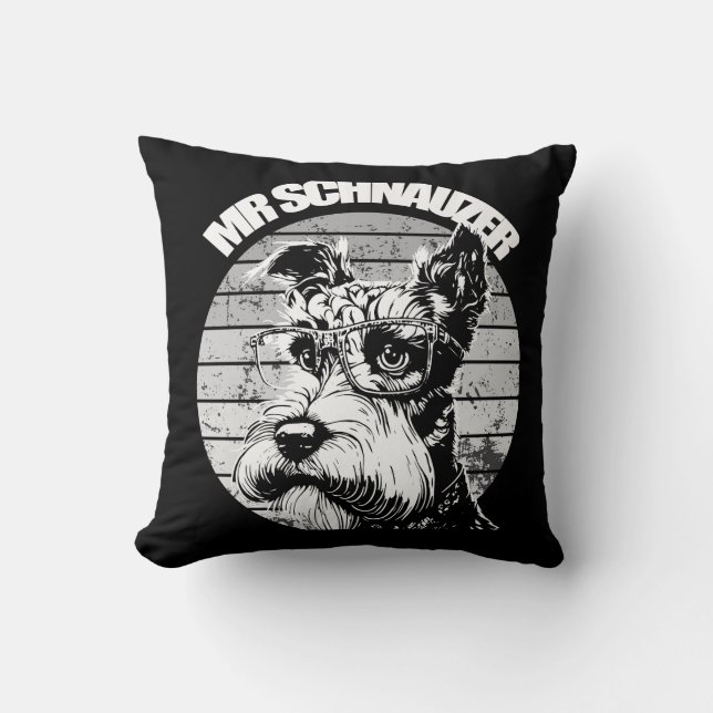 Mr Schnauzer Cushion (Front)