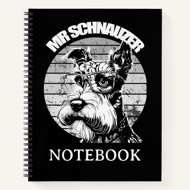Mr Schnauzer Notebook (Front)