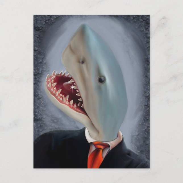 Mr. Shark Head Postcard (Front)