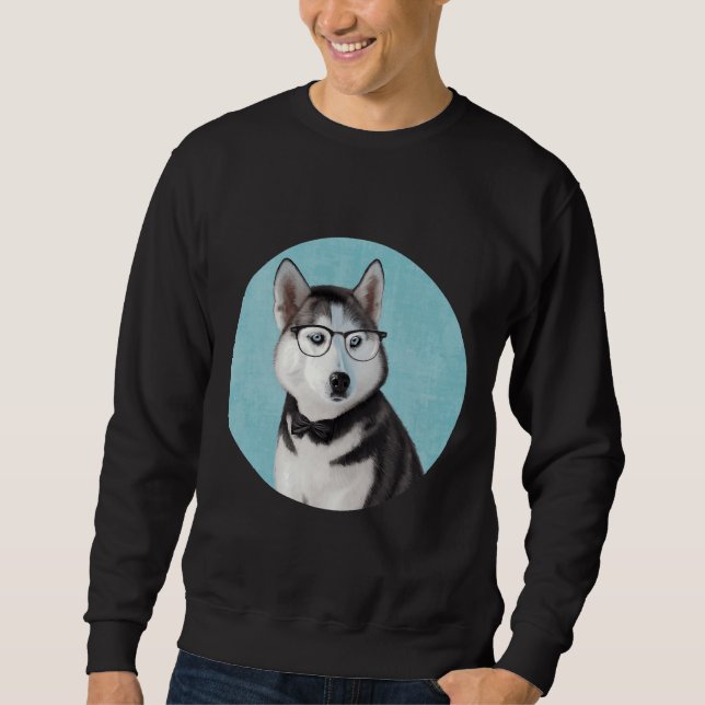 Mr Siberian Husky Sweatshirt (Front)