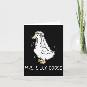 Mr. Silly Goose And Mrs. Silly Goose Couple Matchi Card