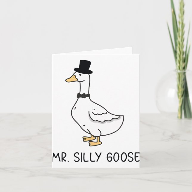 Mr. Silly Goose And Mrs. Silly Goose Couple Matchi Card (Front)