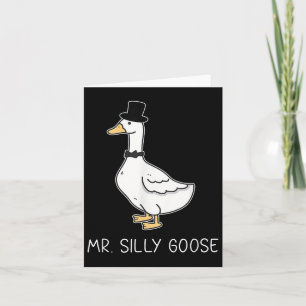 Mr. Silly Goose Couple Matching Wedding Funny Men Card