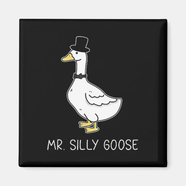 Mr Silly Goose Couple Matching Wedding Funny Men Magnet (Front)