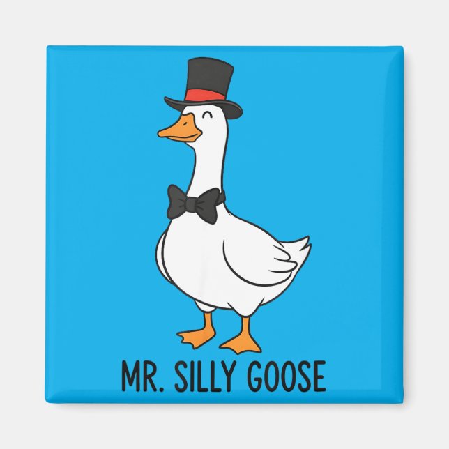 Mr Silly Goose Couple Matching Wedding Funny Silly Magnet (Front)