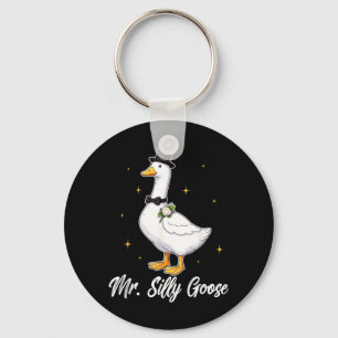 Mr Silly Goose Funny Wedding Men Groom Matching Key Ring