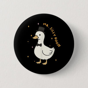Mr Silly Goose Groom To Be Wedding Bride Groom Mat 6 Cm Round Badge