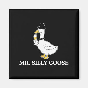 Mr Silly Groom Goose Couple Matching Wedding Funny Magnet