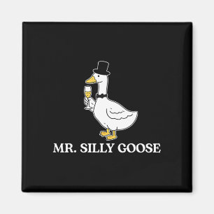 Mr silly groom goose couple matching wedding funny magnet