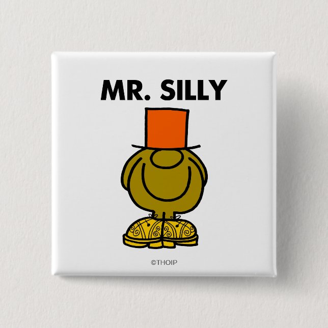 Mr. Silly | Hidden Eyes 15 Cm Square Badge (Front)