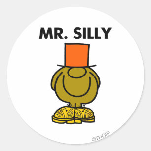 Mr. Silly   Hidden Eyes Classic Round Sticker