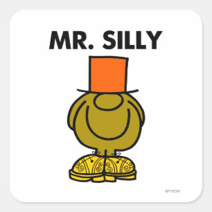 Mr. Silly   Hidden Eyes Square Sticker